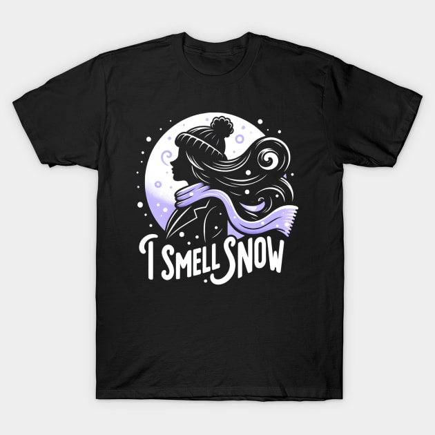 I Smell Snow - Silhouette by the Moon T-Shirt by Fenay-Designs